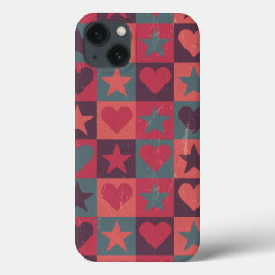 Herzen und Sternchen-Vereinbarung Rosa Case-Mate iPhone Hülle
