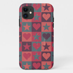 Herzen und Sternchen-Vereinbarung Rosa iPhone 11 Hülle