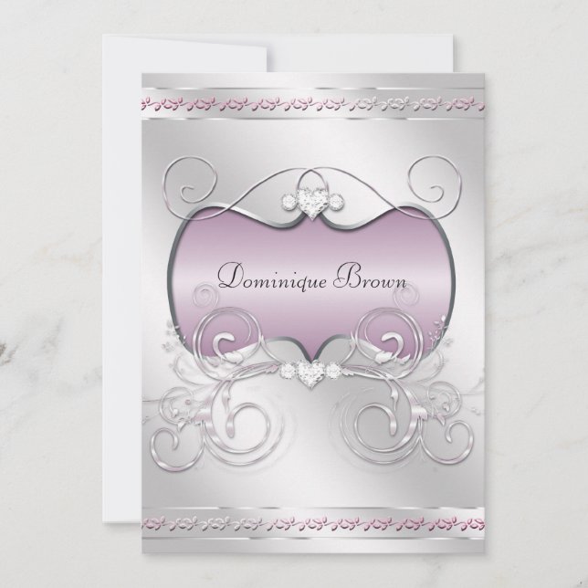 Herzen und Wirbel lädt ein Einladung (Vorderseite)