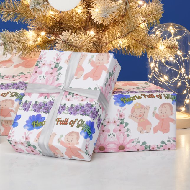 Herzen voller Kichern Geschenkpapier (Feiertage)
