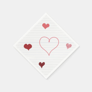 Herzen von Sionna Serviette