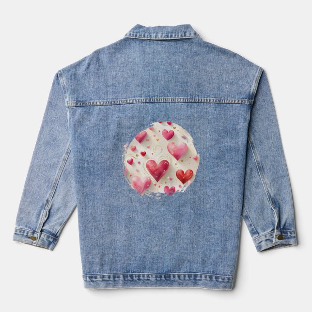 Herzen wie unseres jeansjacke (Rückseite)