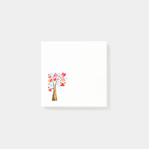 Herzensbaum whimsvoller Valentinstag Post-it Klebezettel