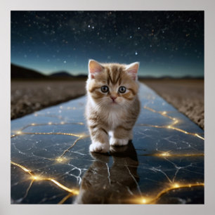 Herzensreise: Kätzchen und verlorene Liebe Zitat Poster