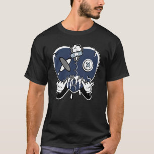 Herzerbrechen Mitternacht Navy 6's Matching T-Shirt