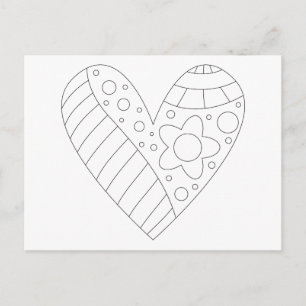 Herzerbstdesign Postkarte