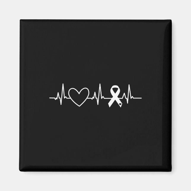 Herzerkrankungen Aufklärung Monat Ribbon Go Rotes  Magnet (Vorne)