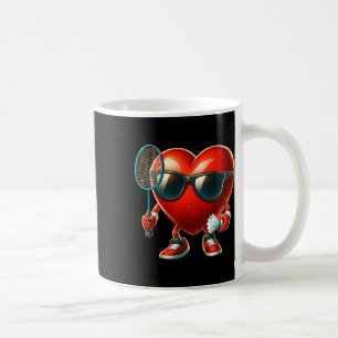 Herzerkrankungen Badminton Valentinstag Valentine Kaffeetasse