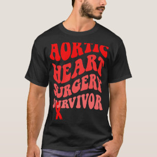Herzerkrankungen Bewusstsein Aortic Heart Operatio T-Shirt