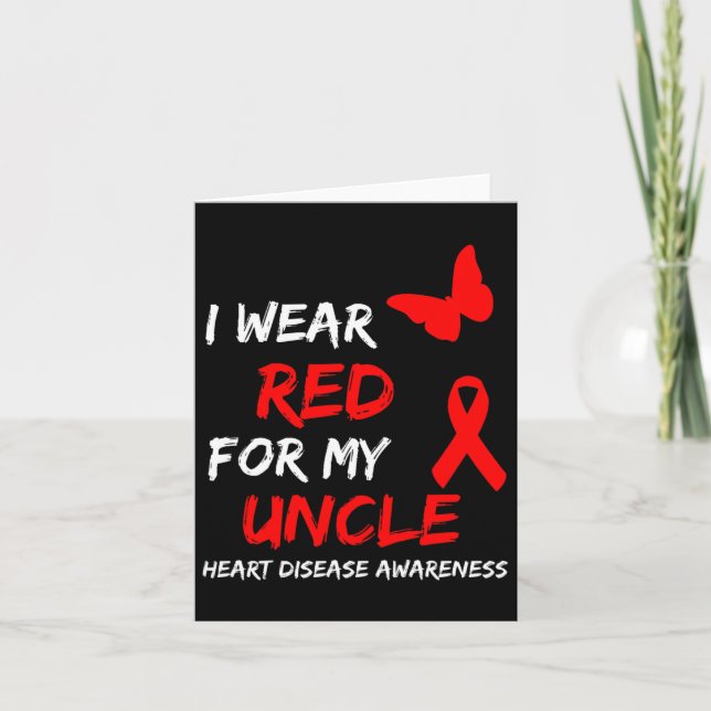 Herzerkrankungen Bewusstsein, dass ich für meinen  Karte (Vorderseite)