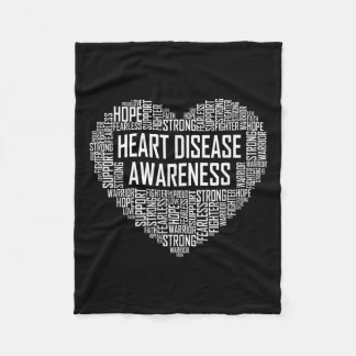 Herzerkrankungen Bewusstsein Herz Geschenk Februar Fleecedecke