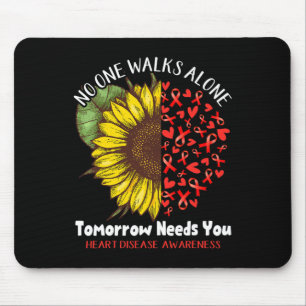Herzerkrankungen Niemand geht allein Morgen brauch Mousepad