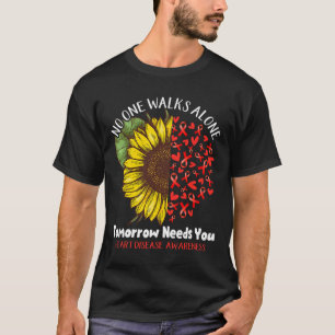 Herzerkrankungen Niemand geht allein Morgen brauch T-Shirt