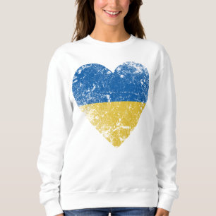 Herzerkrankungen Ukraine Flagge, Land Pride Sweatshirt