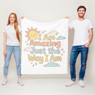Herzerwärmende Kinder-Affirmation Erstaunlich, gen Fleecedecke