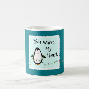 Herzerwärmender Weihnachtsgeschenk-Spaß-Pinguin Kaffeetasse