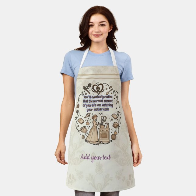 Herzerwärmendes Geschenk für Mama Schürze (Getragen)