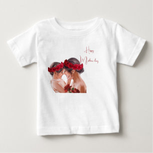 Herzerwärmendes persönliches Blumengeschenk Baby T-shirt