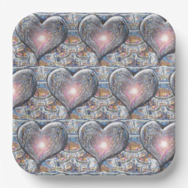 Herzfenster Pappteller