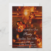 Herzflame-Party laden Sie ein