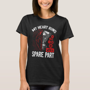 Herzfleckchen Herztransplantation Survivor Offenes T-Shirt