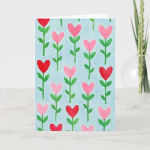 Herzfloralfarbenglanz Karte