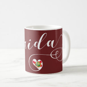 Herzflorida Tasse, Floridian, Miami Kaffeetasse