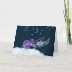 Herzflügel - Grußkarte Karte