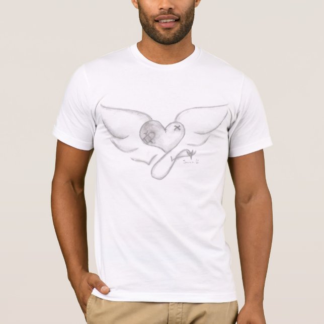 Herzflügel T-Shirt (Vorderseite)