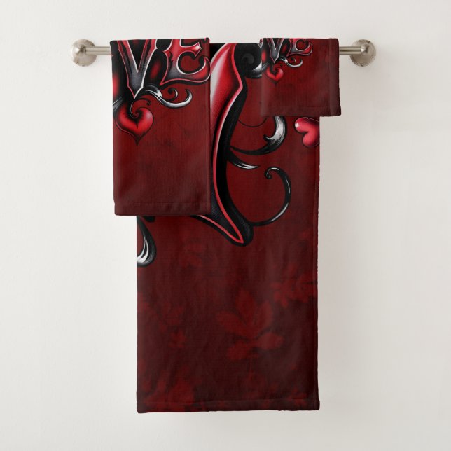 Herzflüster: Der Zauber der Liebe Badhandtuch Set (Insitu)