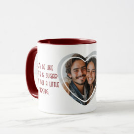 Herzform Benutzerdefinierte Foto-Namen und Liebe-Z Tasse