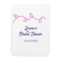 Herzform Blumenrosa lila Brautparty-Trend