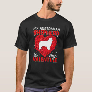 Herzform Funny mein australischer Hirte ist mein V T-Shirt