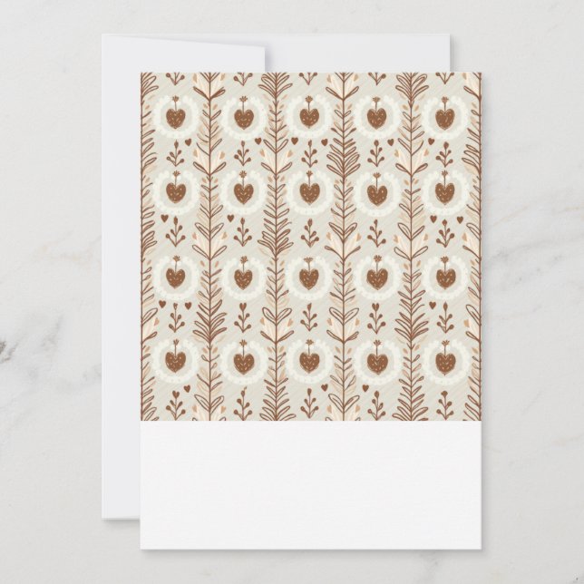 Herzform Hochzeitskarte Einladung (Vorderseite)