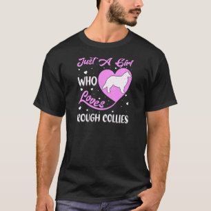 Herzform Hund nur ein Mädchen, das Lieben Rough Co T-Shirt