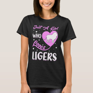 Herzform Liger nur ein Mädchen, das Ligers Liebe T-Shirt