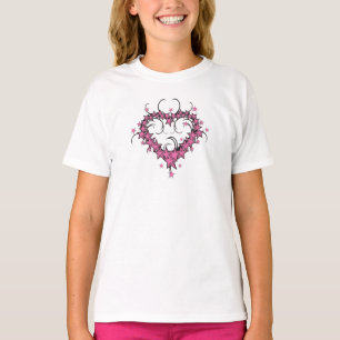 Herzform Sterne Tätowierung T-Shirt