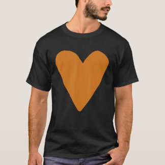 Herzform Symbol Liebe Kindness Peace Ochre T-Shirt