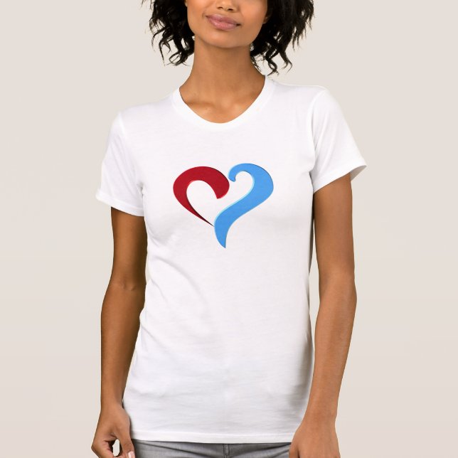 Herzform T-Shirt (Vorderseite)