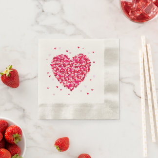 Herzform Valentinstag Liebe Geschenk Serviette