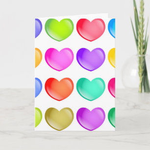 Herzformen Feiertagskarte