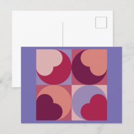 Herzformen Postkarte