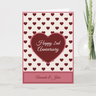 Herzförmige Glückwunschkarte zum Hochzeitstag Feiertagskarte