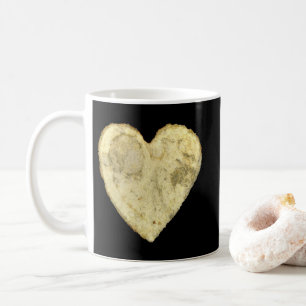 Herzförmige Kartoffelchip Kaffeetasse