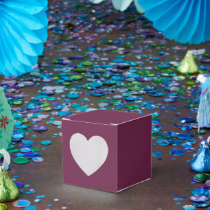 Herzförmige Kartons in Burgundrot für Events und G Geschenkschachtel
