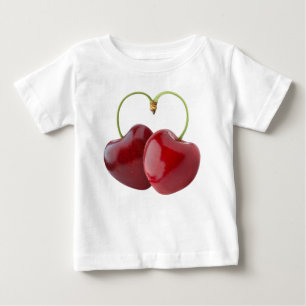 Herzförmige Kirschen Baby T-shirt