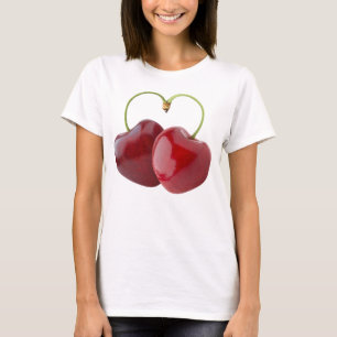 Herzförmige Kirschen T-Shirt