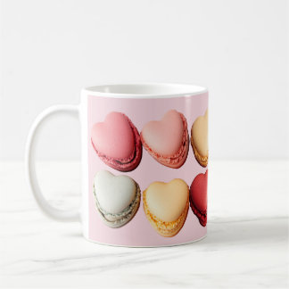 Herzförmige Macarons Herz-Kaffee-Tasse Kaffeetasse