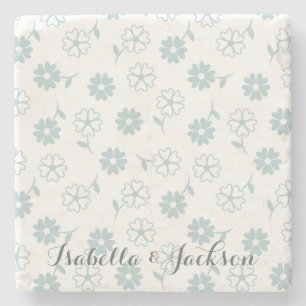 Herzförmige Petal-Blume Stone Untersetzer