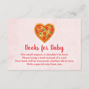Herzförmige Pizza-Bücher für Baby Karte Rotkarie